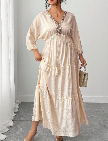 Rochie lunga SHEIN CURVE, crem