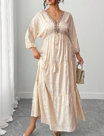 Rochie lunga SHEIN CURVE, crem