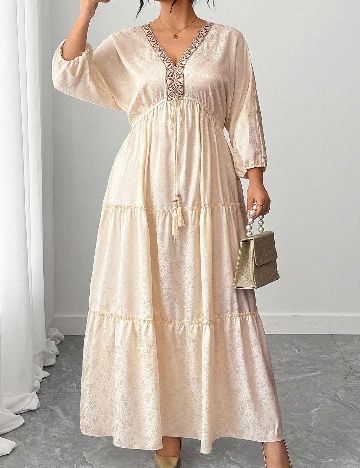 Rochie lunga SHEIN CURVE, crem