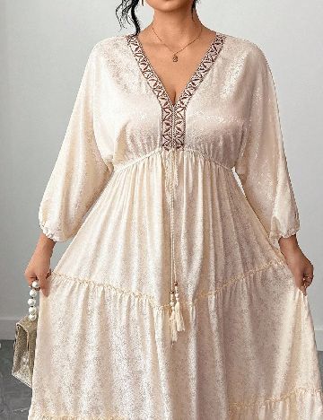 Rochie lunga SHEIN CURVE, crem