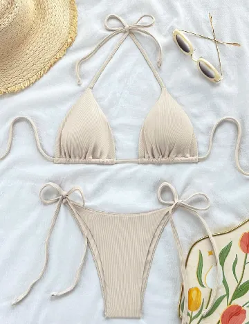 Costum de baie SHEIN, bej