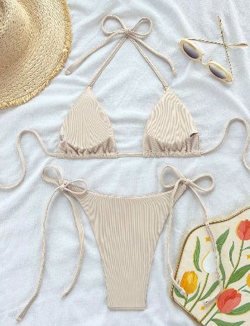 Costum de baie SHEIN, bej