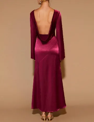 Rochie lunga Cosmina, roz