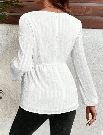 Bluza SHEIN Maternity, alb