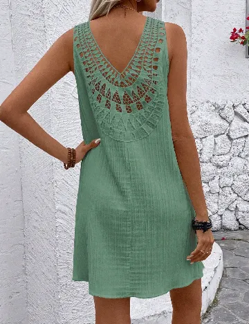 Rochie scurta SHEIN, verde