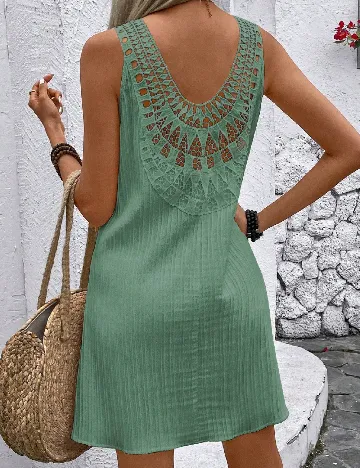 Rochie scurta SHEIN, verde