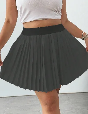 Fusta SHEIN CURVE, gri