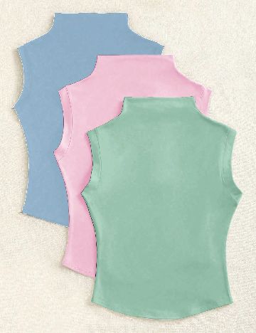 Set topuri 3 bucati SHEIN, mix culori