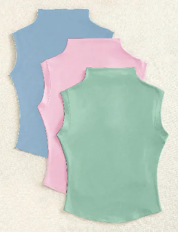 Set topuri 3 bucati SHEIN, mix culori