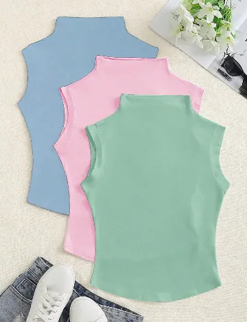 Set topuri 3 bucati SHEIN, mix culori