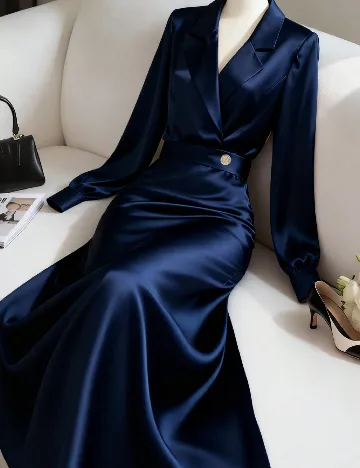 Rochie lunga SHEIN, bleumarin