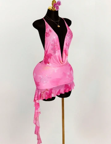 Rochie scurta SHEIN, roz