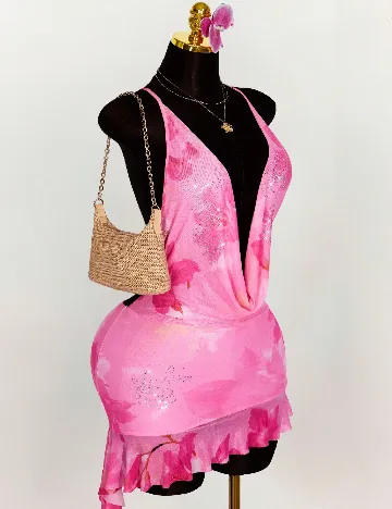 Rochie scurta SHEIN, roz