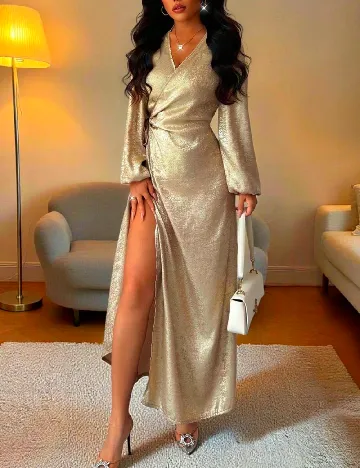 Rochie lunga SHEIN, auriu