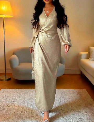 Rochie lunga SHEIN, auriu