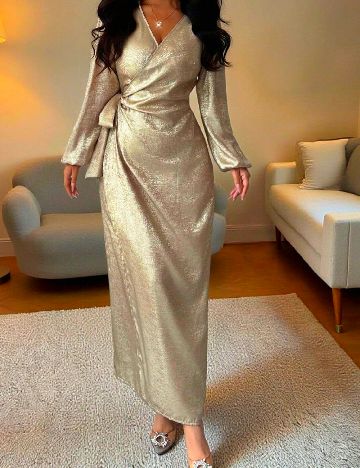 Rochie lunga SHEIN, auriu