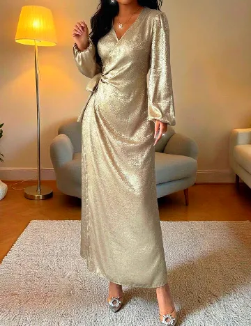 Rochie lunga SHEIN, auriu