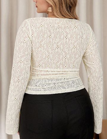 Bluza SHEIN CURVE, ecru