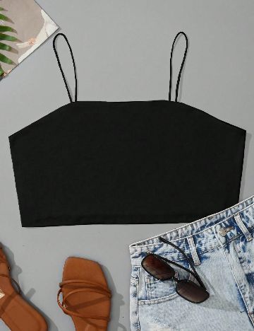 Top SHEIN CURVE, negru