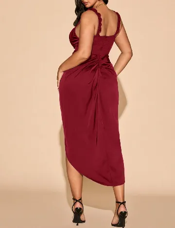 Rochie medie SHEIN CURVE, rosu