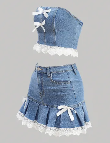 Compleu Shein Kids, albastru