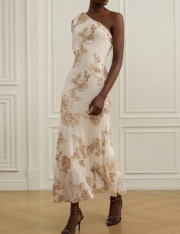 Rochie lunga SHEIN, crem