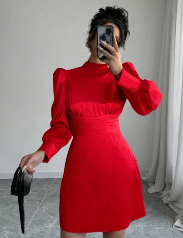 Rochie scurta SHEIN, rosu