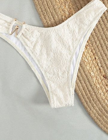 Costum de baie SHEIN, ecru