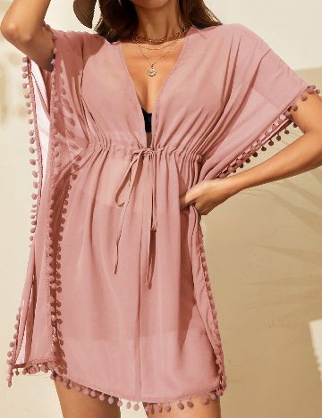 Rochie de plaja SHEIN, roz