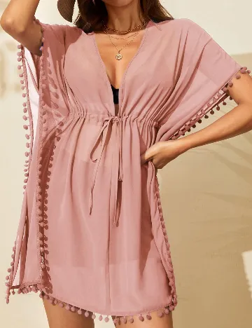 Rochie de plaja SHEIN, roz