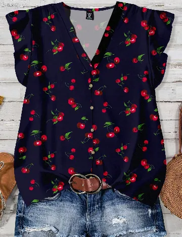 Bluza Emery Rose, bleumarin