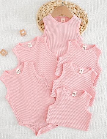 Set body 6 bucati Shein Kids, roz