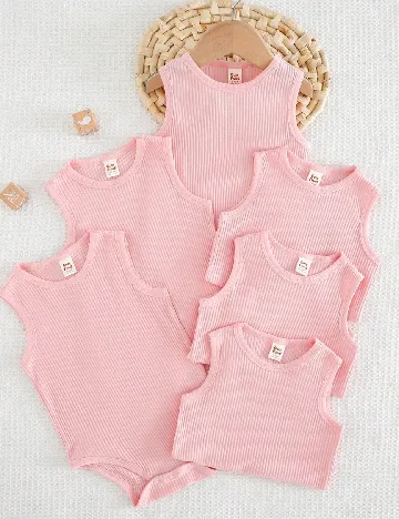 Set body 6 bucati Shein Kids, roz