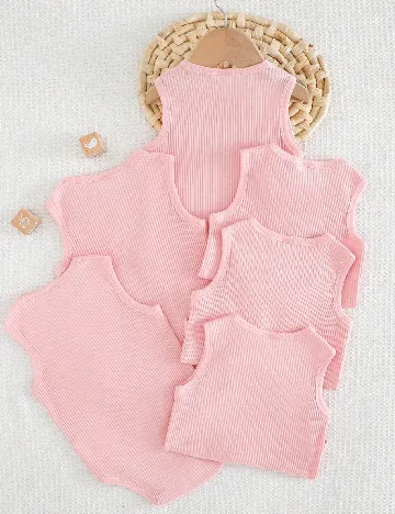 Set body 6 bucati Shein Kids, roz