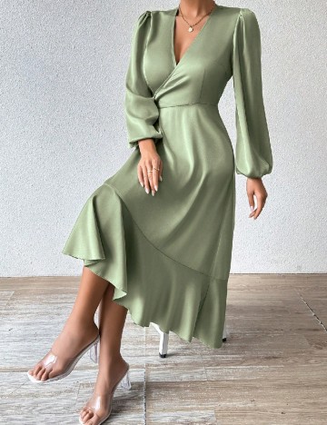 Rochie medie SHEIN, verde
