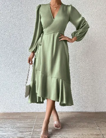 Rochie medie SHEIN, verde