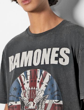 Tricou Bershka, gri