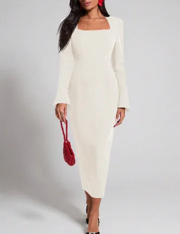 Rochie medie SHEIN, ecru