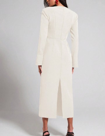Rochie medie SHEIN, ecru