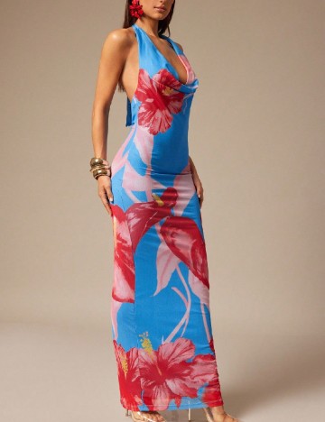 Rochie lunga SHEIN, floral print