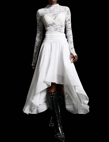 Rochie medie SHEIN, alb