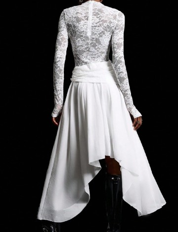 Rochie medie SHEIN, alb