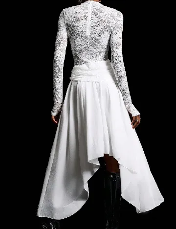 Rochie medie SHEIN, alb