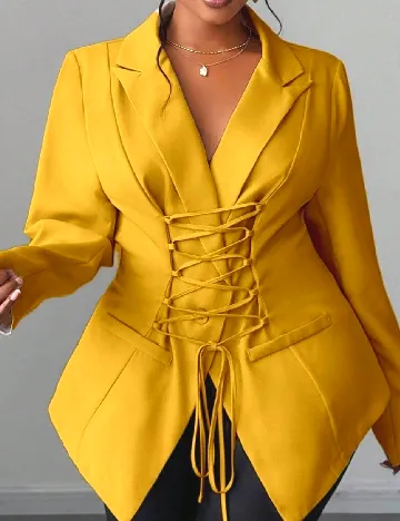 Sacou SHEIN CURVE, galben