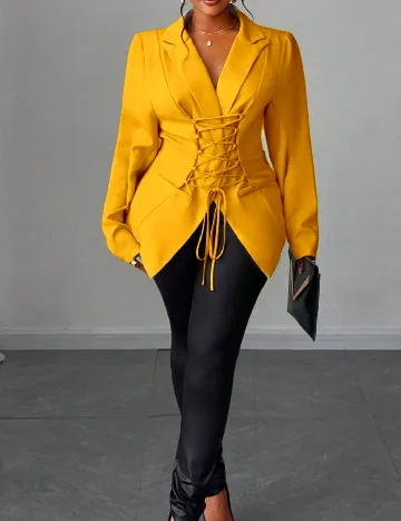 Sacou SHEIN CURVE, galben