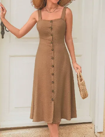 Rochie medie SHEIN, maro