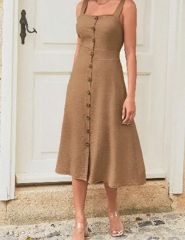 Rochie medie SHEIN, maro