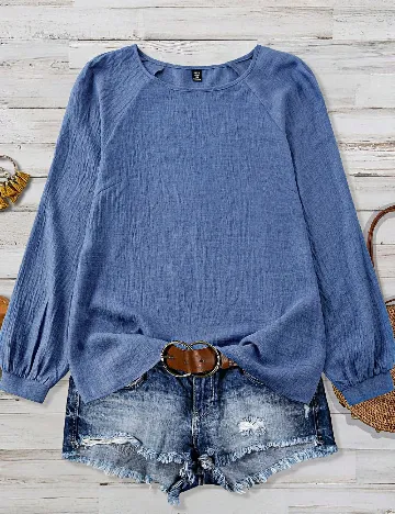 Bluza Emery Rose Curve, albastru