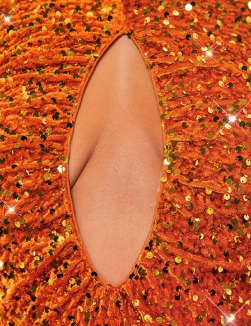 Rochie scurta SHEIN, portocaliu