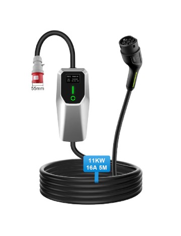 Cablu de incarcare masini electrice, 11kW, negru